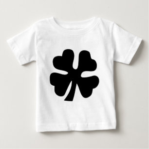 Camiseta Quatro Folhas de Folha - Preto
