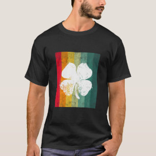 Camiseta Quatro Folhas Vintage Saint Patrick Day Presente