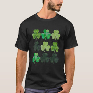Camiseta Quatro Folhas Vintage Saint Patrick Dia 2022 Fu