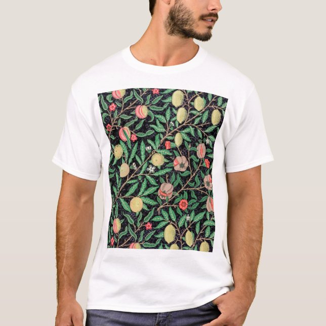 Camiseta Quatro Frutas, William Morris (Frente)