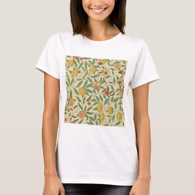 Camiseta Quatro Frutas, William Morris (Frente)