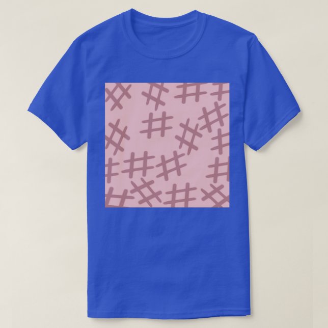 Camiseta quatro linhas que se tornam sinal universal (Frente do Design)