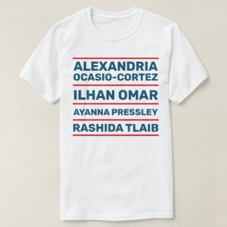 Camiseta Quatro mulheres sem medo brancas e azuis vermelhas