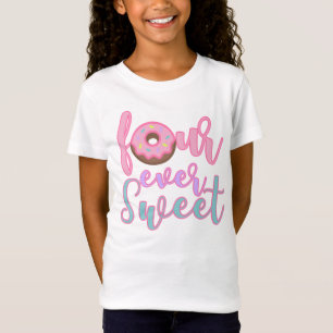 Camiseta Quatro Namorados De Aniversário De Rosquinha