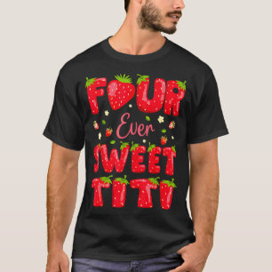 Camiseta Quatro para Sempre Doce Titi Morango Berry 4º Aniv