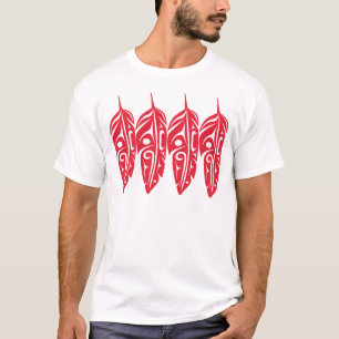 Camiseta Quatro penas vermelhas de Eagle