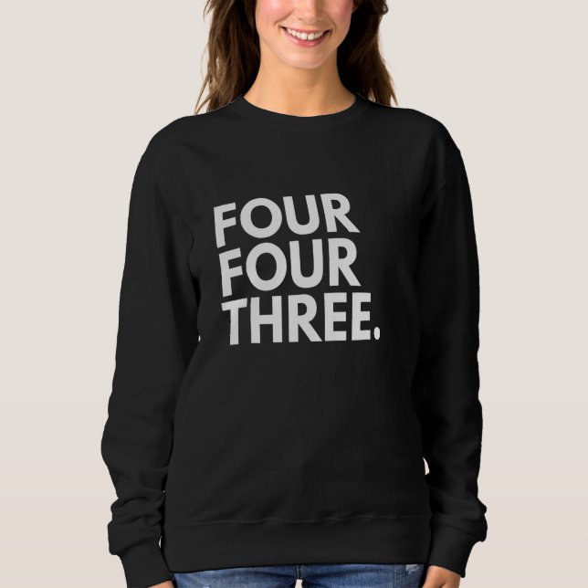 Camiseta QUATRO QUATRO TRÊS Código de Área 443 Baltimore MD (Frente)