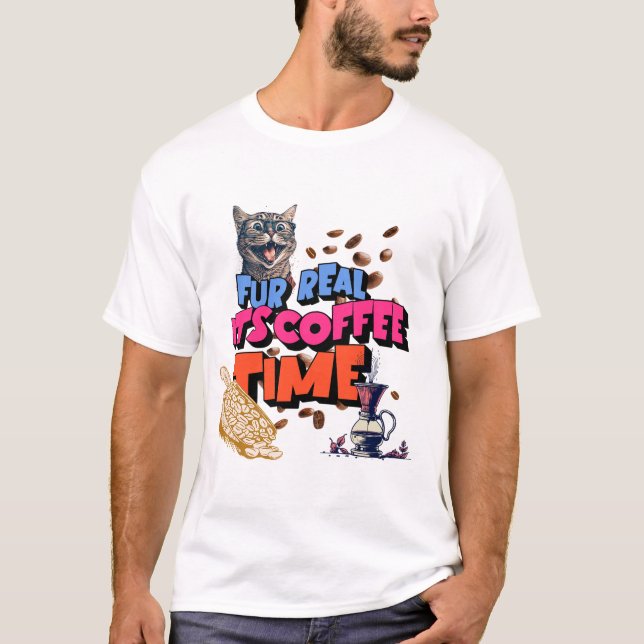 Camiseta Quatro reais, é hora do café (Frente)