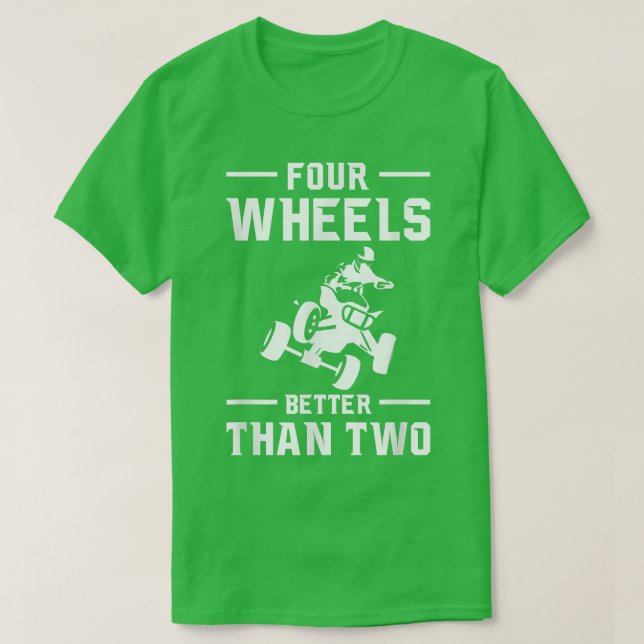 Camiseta Quatro Rodas Melhor Que Dois Cavaleiros Quad (Frente do Design)