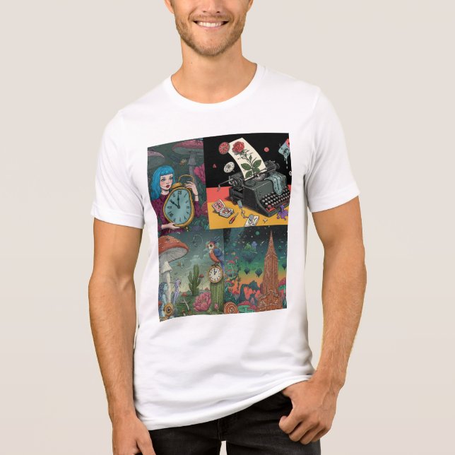 Camiseta Quatro Visões Surreal do Dreamscape (Frente)