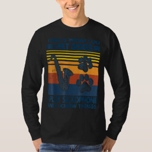 Camiseta Que 2019s O que eu faço eu pinto cães eu toco saxo