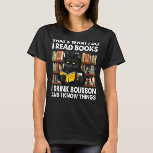 Camiseta Que 2019s O que eu leio livros Beba Bourbon e