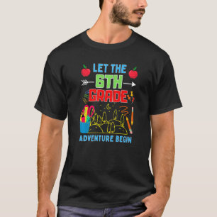 Camiseta Que A Aventura De 6 Comece Com O Chá De Quarto Gra