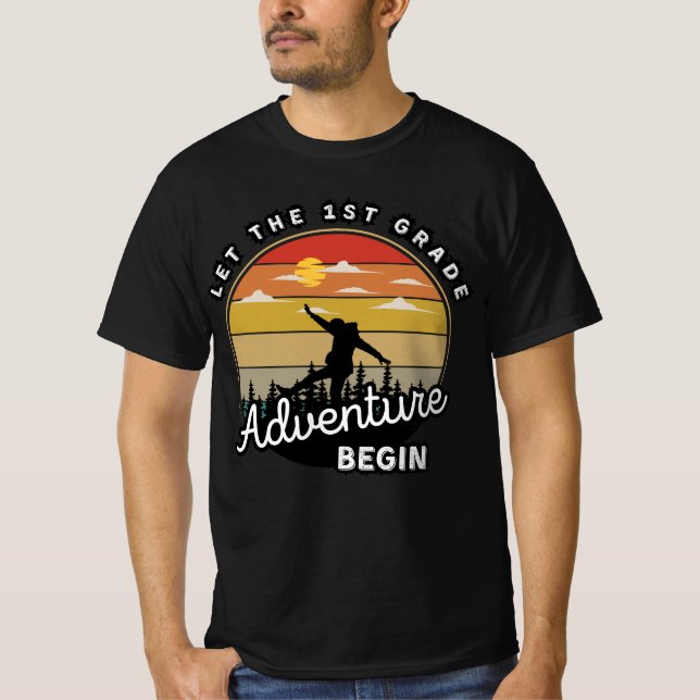 Camiseta Que a Aventura do 1rua comece de volta à escola (Frente)