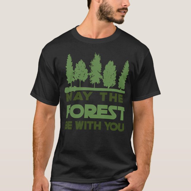 Camiseta Que A Floresta Esteja Com Você (Frente)