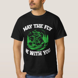 Camiseta "Que a mosca esteja com você" pesca esportiva com
