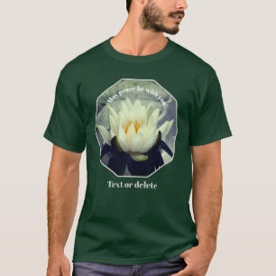 Camiseta Que a Paz Esteja Com Você Lotus Inspirador