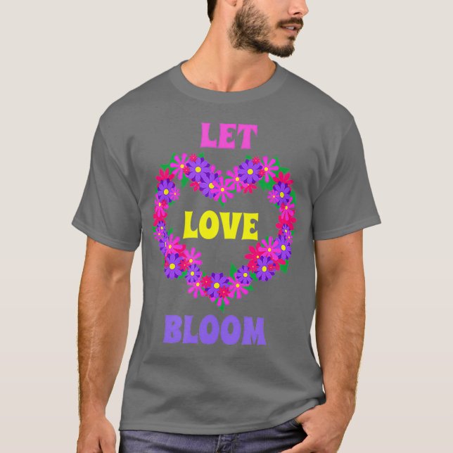 Camiseta Que Ame Flores De Amor Florista (Frente)