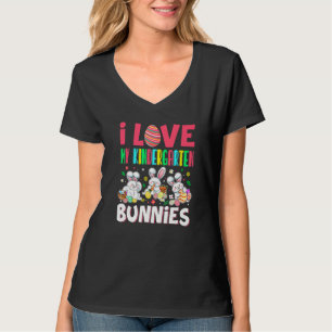 Camiseta Que Bom, Eu Amo Meu Jardim De Infância Coelhinhos