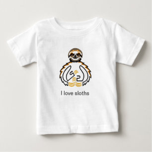 Camiseta Que bom que adoro SLOTHS - Amante de os animais -