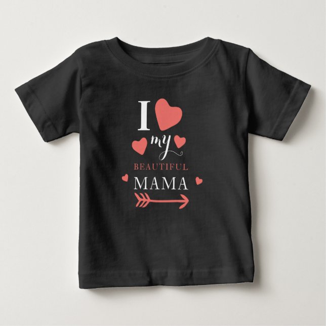 Camiseta Que bom que amo minha linda mãe (Frente)