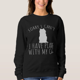 Camiseta Que Bonita Desculpa Não Ter Planos Com O Meu Gato 