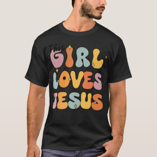 Camiseta Que Bonita Essa Garota Ama Jesus Crianças De Camis