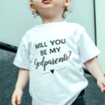 Camiseta Que Bonito Serás Meus Padrões<br><div class="desc">Pergunte ao casal que você quer ser padrinho do seu filho com essa camiseta de bebê super fofinha. Faça seu bebê vestir isso e use-o para pop a pergunta "Você será meu padrinho"!</div>