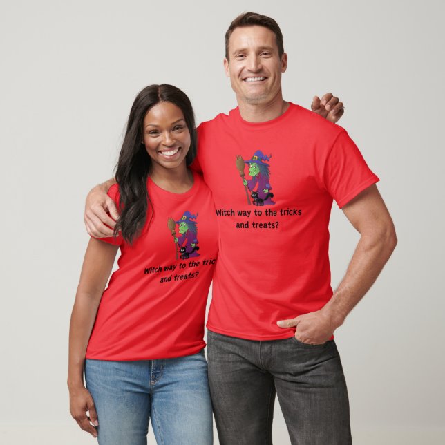 Camiseta Que caminho para os Truques e Tratamentos (Unissex)