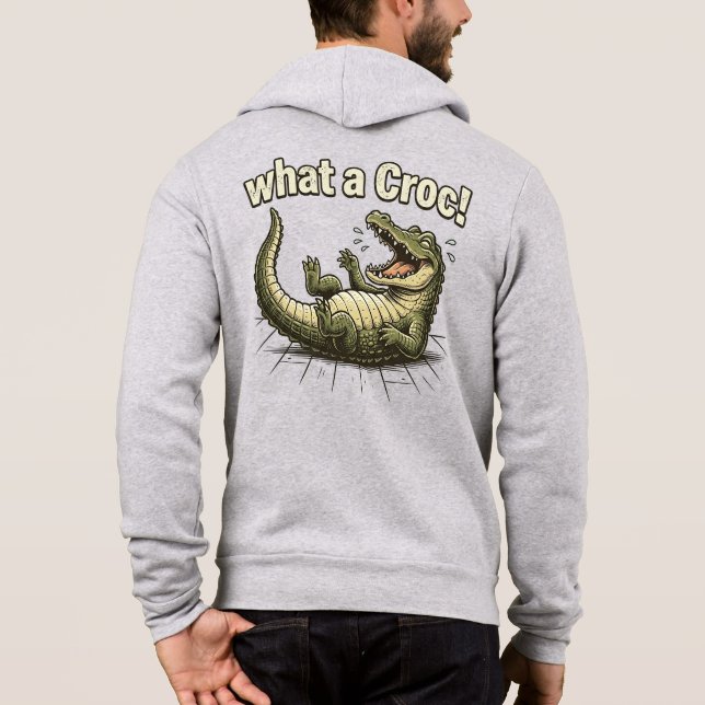 Camiseta Que Camisola de Croc - Presente de Monograma de Pa (Verso)