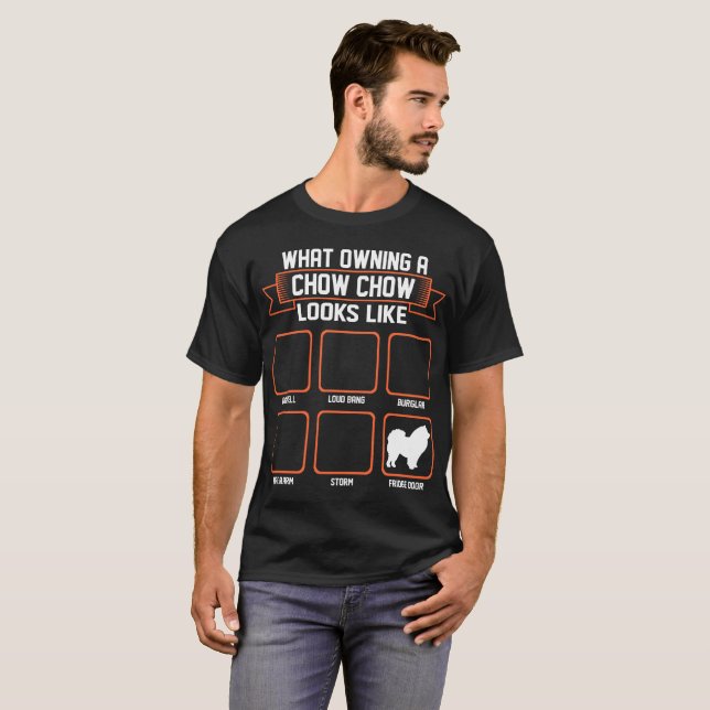 Camiseta Que cão possuindo da comida de comida olha como a (Frente Completa)