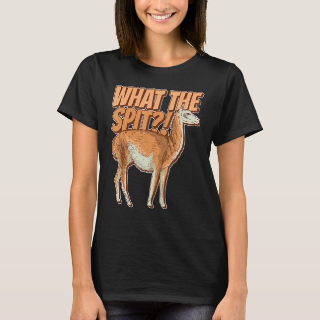 Camiseta Que Citação De Spit Para Um Guanaco? (Frente)
