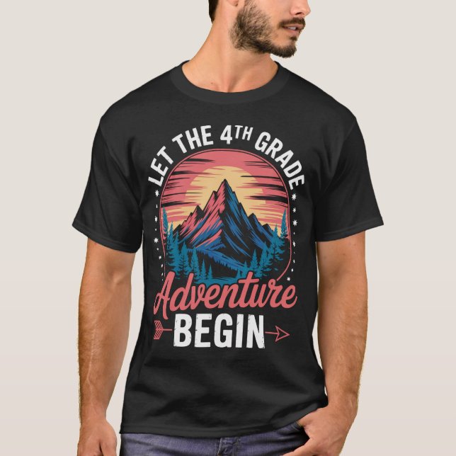 Camiseta Que Comece A Aventura Do 4º Ano (Frente)