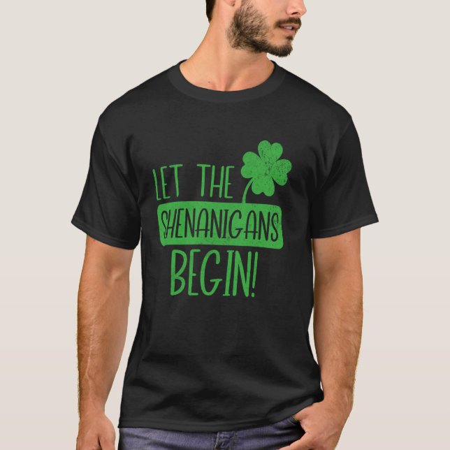 Camiseta Que Comece as Travessuras Celebração Divertida do  (Frente)