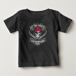 Camiseta Que Comece as Travessuras de Piratas do Halloween 