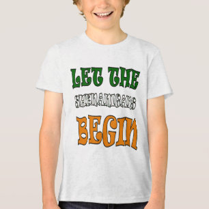Camiseta Que Comece as Travessuras Dia de São Patrício