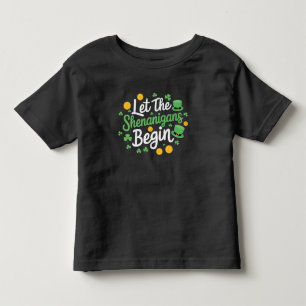 Camiseta Que Comece as Travessuras Engraçado Dia de São Pat