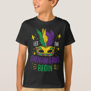 Camiseta Que Comece as Travessuras Palhaço Divertido Mardi 