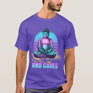 Camiseta Que Cuida do Buda Engraçado Retro Budismo Zen