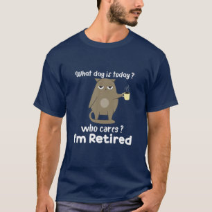 Camiseta Que dia é hoje quem se preocupa que eu estou cans