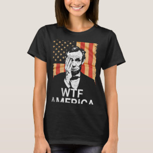 Camiseta Que diabos América Anti-trump Abraham Lincoln _1