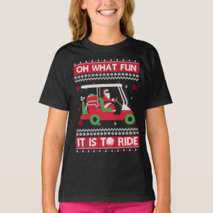 Camiseta Que Diversão É Dirigir Golf Ufly No Natal Xmas
