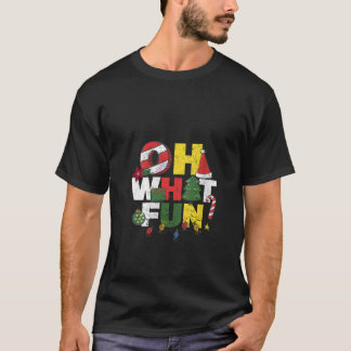 Camiseta Que Divertido Árvore de Natal Feliz Papai Noel