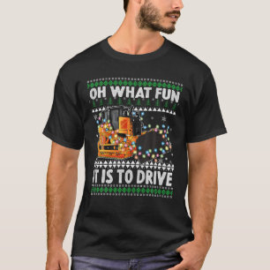 Camiseta Que Divertido É Dirigir, Humor De Natal