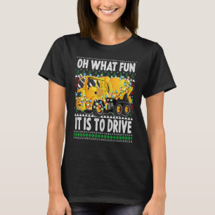 Camiseta Que Divertido É Dirigir Truque De Mistura De Natal