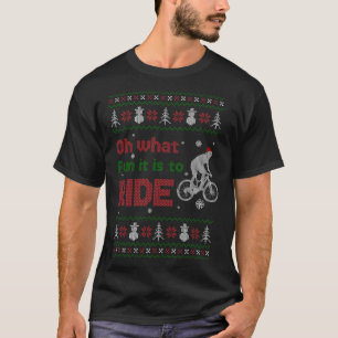 Camiseta Que Divertido É Viajar De Bike Feia De Natal