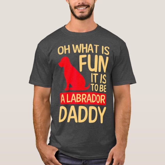 Camiseta Que divertido Natal Dady Design Labrador (Frente)