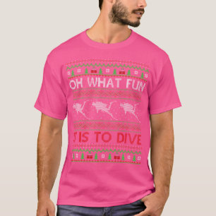 Camiseta Que Divertimento É Mergulhar O Cristo De Mergulho 
