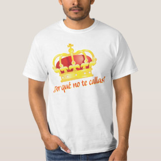 Camiseta que do por nenhum rey Juan Carlos da corona de