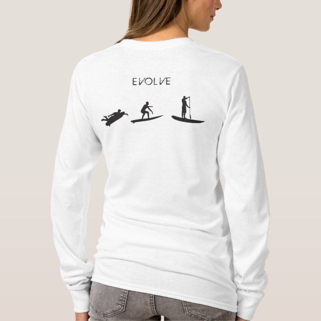 Camiseta Que é SUP? Hoodie das senhoras (Verso)